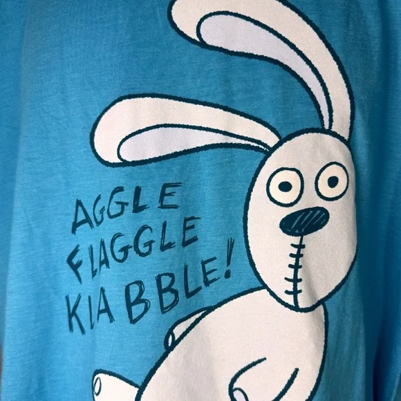 Knuffle Bunny Blue Unisex T-Shirt Size X-Large by Out of Print - Picture 2 of 5
